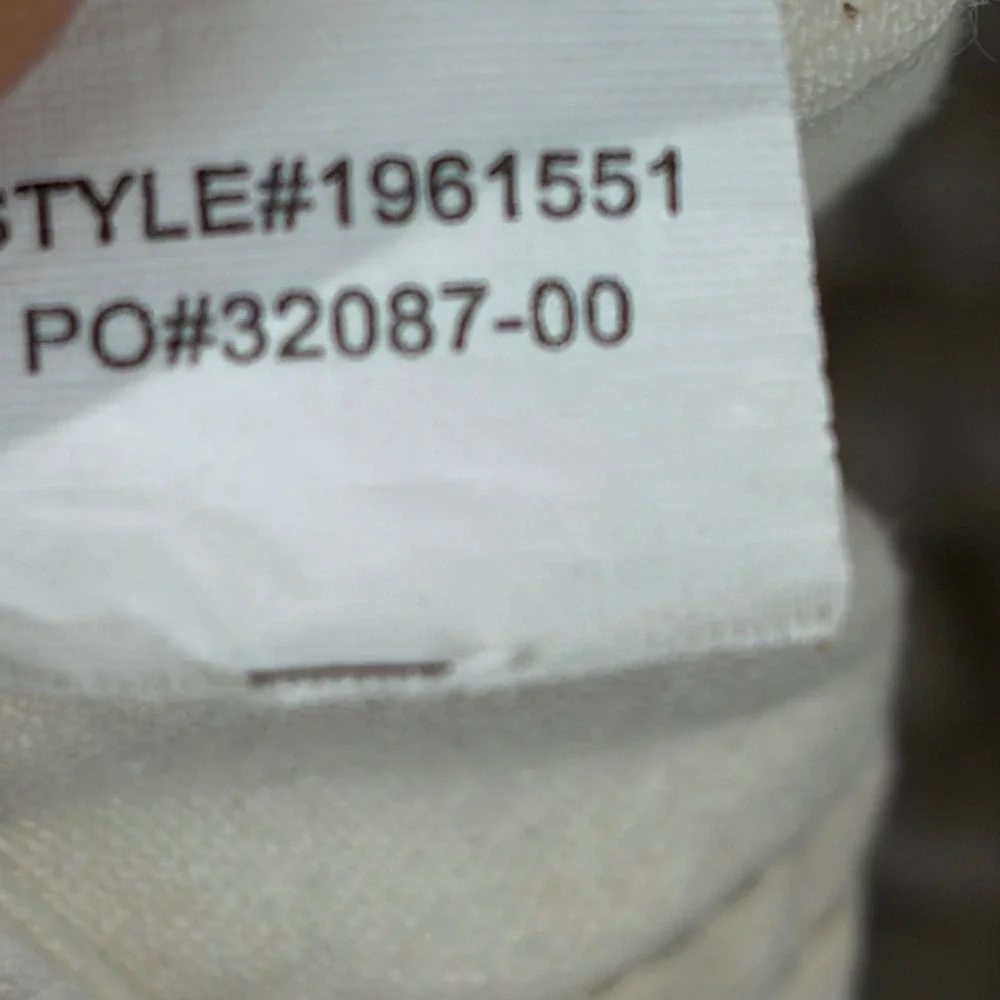 Prana Kara Jeans Womens 8/29 Off White Cream Denim Button Fly‎ Tapered Leg Pants